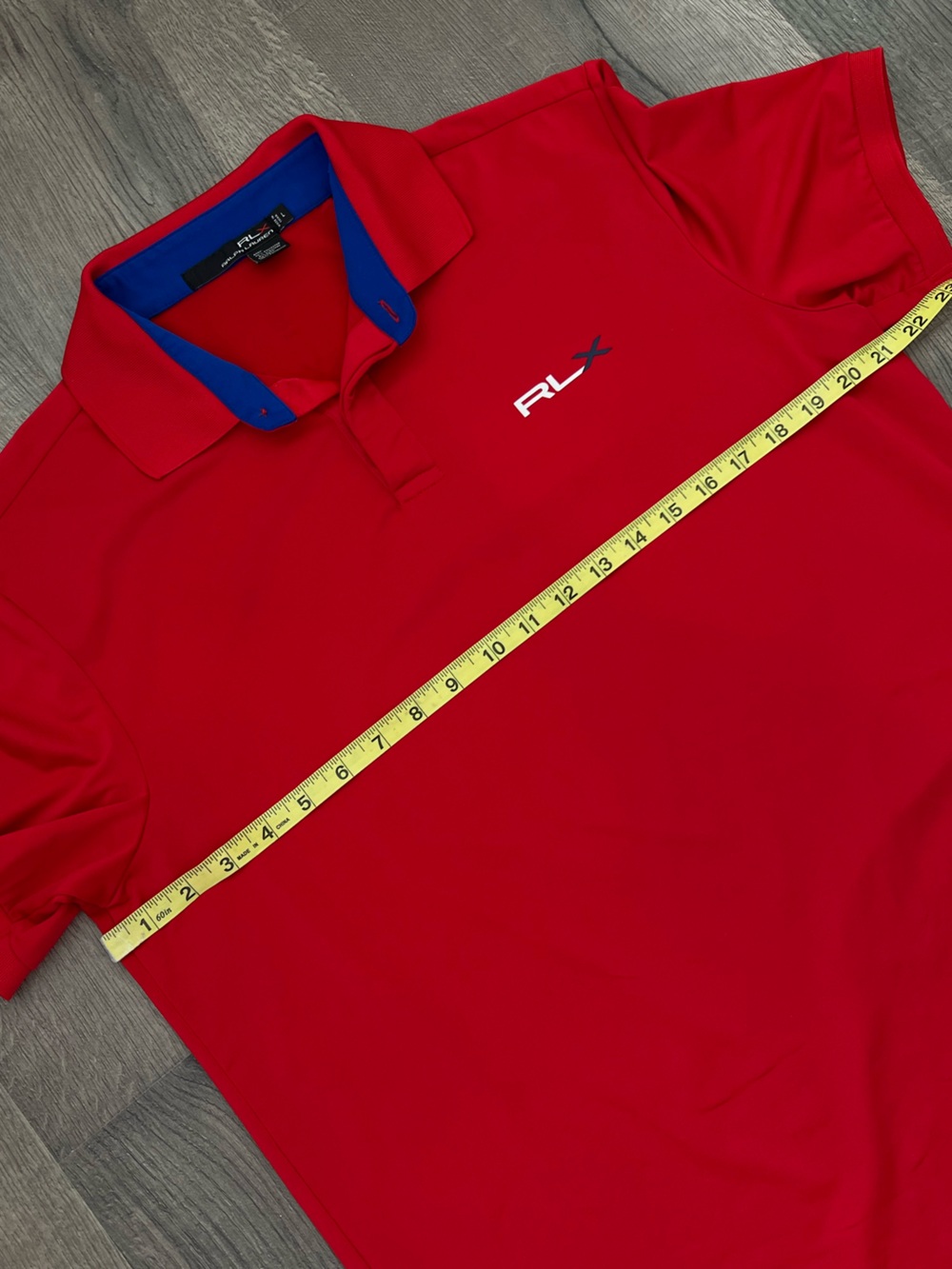 Ralph Lauren RLX Red Polo with Blue Trim - Picture 7 of 11
